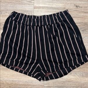 Forever 21 High Waist Black and Red Shorts